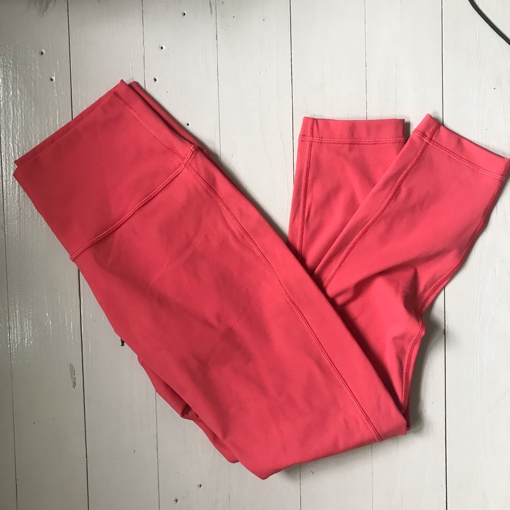 Lululemon Wunder Under High-Rise Tight 25” Watermelon Red Size 8